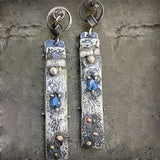 Artisan Crafted Blue Stone Earrings