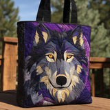 Powerful Wolf XR0601017CL Quilted Tote Bag