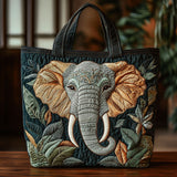 Elephant Forest CW1201079CL Quilted Tote Bag