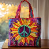 Warm Glow Sunflower WN0901095CL Quilted Tote Bag