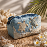 Sandy Shell Quilted Makeup Bag NCU0PT9268