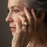 Classic Gold Pearl Ring