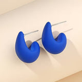 Sleek Minimalist C-Shaped Earrings