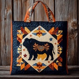 Ancient Roar Bison WN0901003CL Quilted Tote Bag
