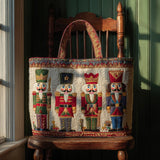 Christmas Nutcrackers XR1710004CL Quilted Tote Bag