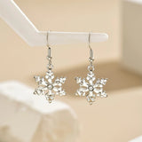 Chic Snowflake Earrings for a Festive Christmas