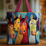 Whimsy Gallop CP0701047CL Quilted Tote Bag