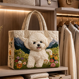 Quilted Tote Bag - Enchanted Dog