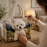 Quilted Tote Bag - Enchanted Dog