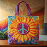 Free Soul Sunflower WN0901025CL Quilted Tote Bag