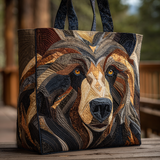 Powerful Bear XR0601014CL Quilted Tote Bag