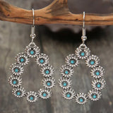 Turquoise Daisy Earrings