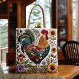 Chicken Floral KL0412031CL Quilted Tote Bag