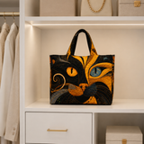 Quilted Tote Bag - Mystic Cat
