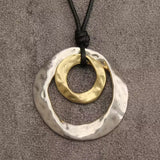Unique Geometric Circle Pendant Necklace