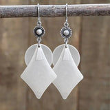 Timeless White Pendant Earrings