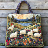 Pasture Sheep WN0801064CL Quilted Tote Bag
