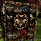 Aesthetic Pattern Bee Quilted Blanket NCU0PT03