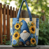 Sunflower Gnome XR1811013CL Quilted Tote Bag