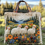 Wildflower Sheep WN0801104CL Quilted Tote Bag