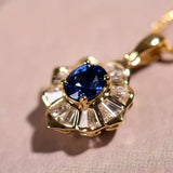Blue and Gold Statement Necklace