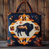 Golden Roam Bison WN0901034CL Quilted Tote Bag