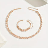 Chic Fish Tail Set Adorned with Glass and Gemstones