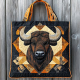 Tribal Dawn Bison WN0901093CL Quilted Tote Bag