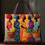 African Women Legacy WN0701015CL Quilted Tote Bag