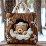 Timber Bear CP0112197CL Quilted Tote Bag