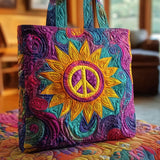 Earthy Sunflower WN0901016CL Quilted Tote Bag