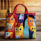 Folk Stallions CP0701044CL Quilted Tote Bag
