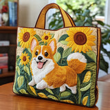 Corgi Smile CW2209013CL Quilted Tote Bag
