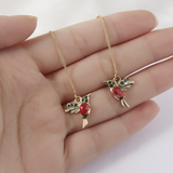 Delicate Hummingbird Pendant Necklace