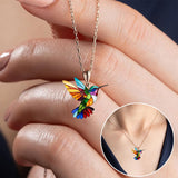 Stunning Hummingbird Necklace with Matching Gift Earrings – Limited Time Offer