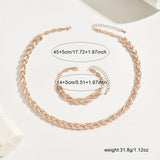 Chic Fish Tail Set Adorned with Glass and Gemstones
