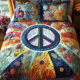 70s Vibe 3-Piece Quilted Bedding Set NCU0PT4637