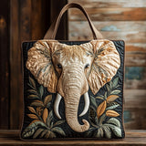 Cozy Elephant CW1201077CL Quilted Tote Bag