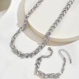 Chic Fish Tail Set Adorned with Glass and Gemstones