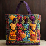 African Women Graceful WN0701011CL Quilted Tote Bag