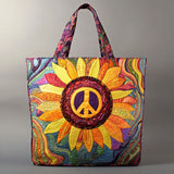 Bohemian Sunflower WN0901006CL Quilted Tote Bag