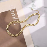 Chunky Gold Ring Cuban Necklace