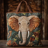 Elephant Charm CW1201078CL Quilted Tote Bag