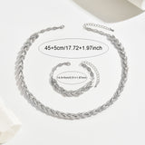 Chic Fish Tail Set Adorned with Glass and Gemstones