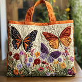 Butterfly Garden CW1501003CL Quilted Tote Bag