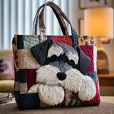Quilted Tote Bag - Schnauzer