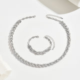 Chic Fish Tail Set Adorned with Glass and Gemstones