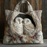 Forest Owls CP0112216CL Quilted Tote Bag
