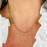 Isabella Necklace Featuring Vibrant Multicolored CZ Stones