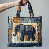 Indigo Elephant XR0801011CL Quilted Tote Bag
